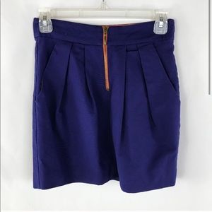 ZARA BLUE SIZE 4 MINI SKIRT